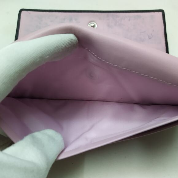 Coach Chelsea Black Leather Credit Card Trifold Long Wallet - Picture 13 of 15